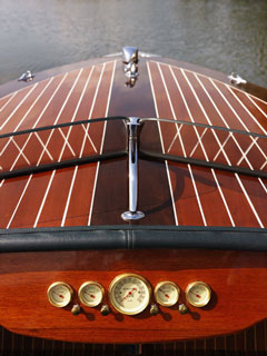 wooden boat prow