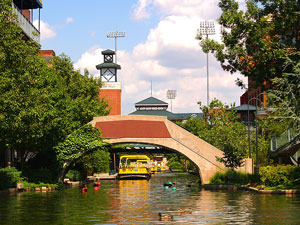 Bricktown Canal boats in Oklahoma City, Oklahoma