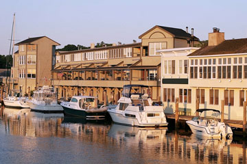 boats at Mystic harbor in Connecticut