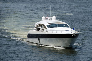 luxury yacht in Fort Lauderdale waters