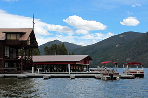 boats at a Grand Lake, Colorado marina