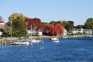 boats at Mystic Seaport, Connecticut